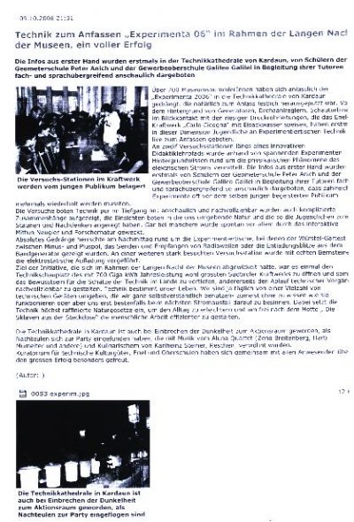 Volltext des Artikels verfgbar unter www.technikmuseum.it