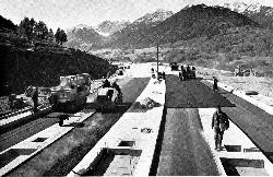 Dire Brennerautobahn im Bauabschnitt Brenner